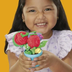 PLAY-DOH , cestino fiorito per creare piante e fiori colorati.giocattolo con natura finta. include 5 vasetti di pasta modellabile><noscript><img width=
