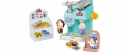 PLAY-DOH , kitchen creations, la caffettiera super colorata, playset con 20 accessori e 8 vasetti di pasta modellabile> Plastilina E Pasta Modellabile