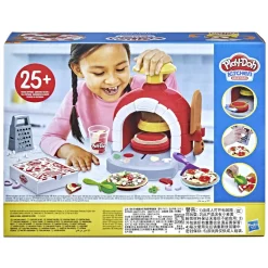 PLAY-DOH kitchen creations, la pizzeria, playset con 6 vasetti di pasta modellabile e 8 accessori><noscript><img width=