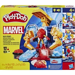 PLAY-DOH marvel – iron man armor maker lab, set da gioco laboratorio delle armature di iron man> Plastilina E Pasta Modellabile
