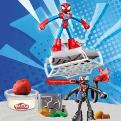 PLAY-DOH marvel – iron man armor maker lab, set da gioco laboratorio delle armature di iron man><noscript><img width=