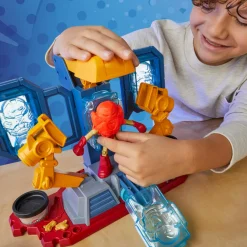 PLAY-DOH marvel – iron man armor maker lab, set da gioco laboratorio delle armature di iron man><noscript><img width=