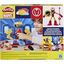 PLAY-DOH marvel – iron man armor maker lab, set da gioco laboratorio delle armature di iron man><noscript><img width=