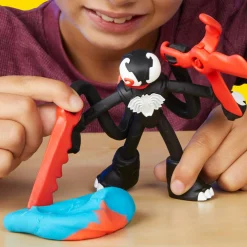 PLAY-DOH marvel – spider-man launch & slice battle, set da gioco lancia e taglia di spider-man> Plastilina E Pasta Modellabile