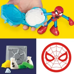 PLAY-DOH marvel – spider-man launch & slice battle, set da gioco lancia e taglia di spider-man><noscript><img width=