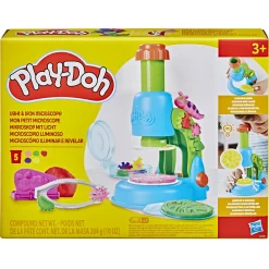 PLAY-DOH microscopio delle meraviglie illumina l’esplorazione scientifica! include 9 accessori e 5 vasetti di pasta modellabile> Plastilina E Pasta Modellabile