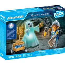 Playmobil 71797 – starter pack fantasma luminoso e cavaliere per bambini dai 4 anni> Mondi Immaginari