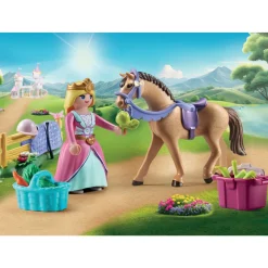 Playmobil 71801 – starter pack principessa con cavallo per bambini dai 4 anni> Mondi Immaginari