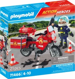 Playmobil 71466 moto dei pompieri per bambini dai 4 anni> Mondi Immaginari