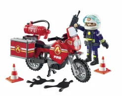 Playmobil 71466 moto dei pompieri per bambini dai 4 anni><noscript><img width=