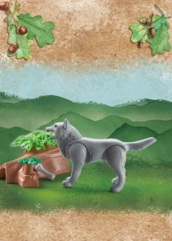 Playmobil - animaux 71056 lupo -wiltopia – fatto in materiali sostenibili> Mondi Immaginari