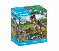 Playmobil dinos 71524 sulle tracce del t-rex per bambini dai 4 anni> Mondi Immaginari