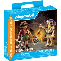 Playmobil duopack ricercatore di tesoro e mummia – 4+ anni> Mondi Immaginari