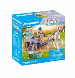 Playmobil horse of waterfall 71496  carrozza con pony per bambini dai 4 anni> Mondi Immaginari