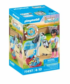 Playmobil horse of waterfall 71497  veterinaria dei cavalli per bambini dai 4 anni> Mondi Immaginari