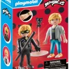 Playmobil miraculous 71337: adrien & chat noir per bambini dai 4 anni> Mondi Immaginari