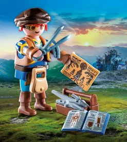 Playmobil novelmore 71302 dario con strumenti, giocattolo per bambini dai 4 anni in su> Mondi Immaginari