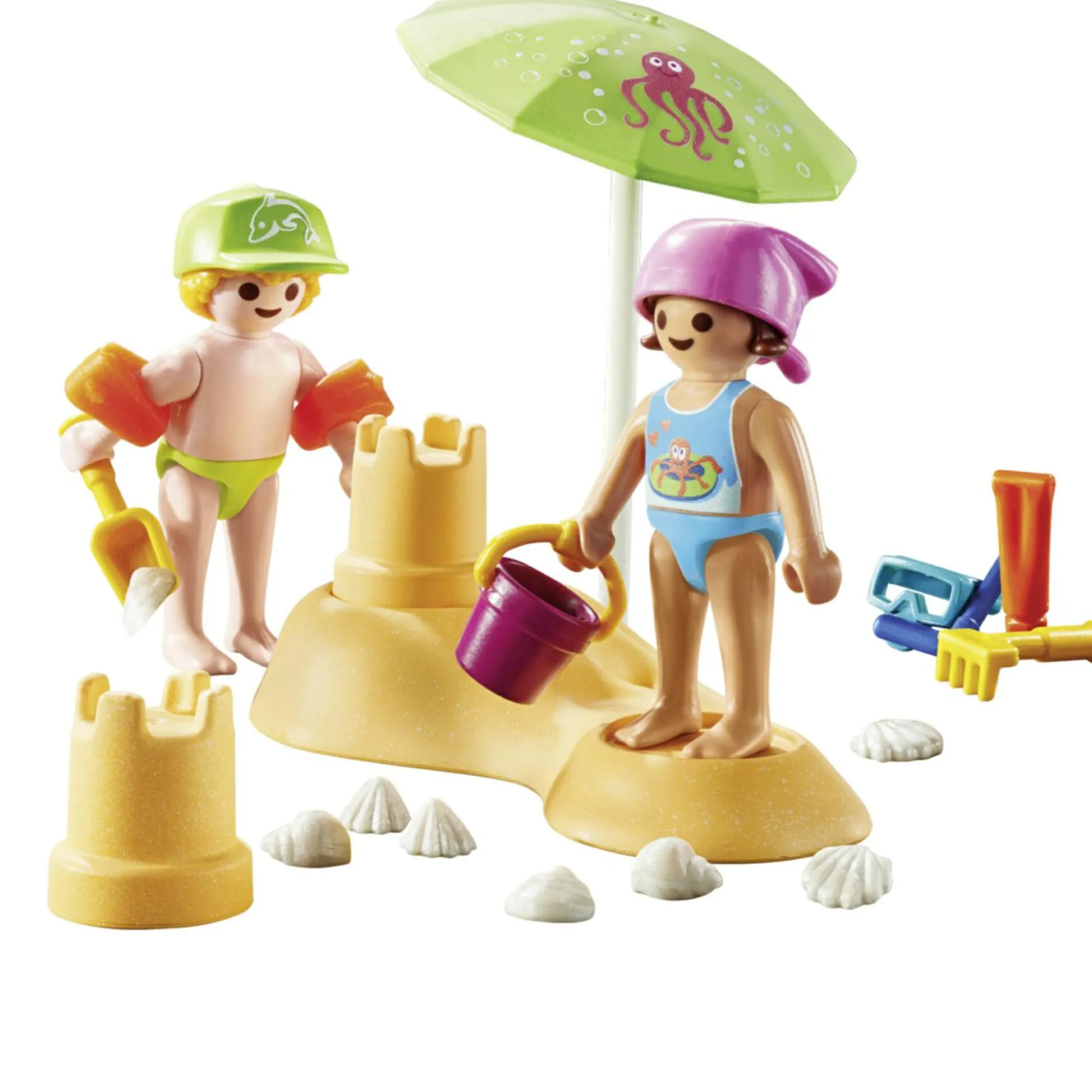 Playmobil special plus 71581 bambini con castello di sabbia per bambini dai 4 anni> Mondi Immaginari