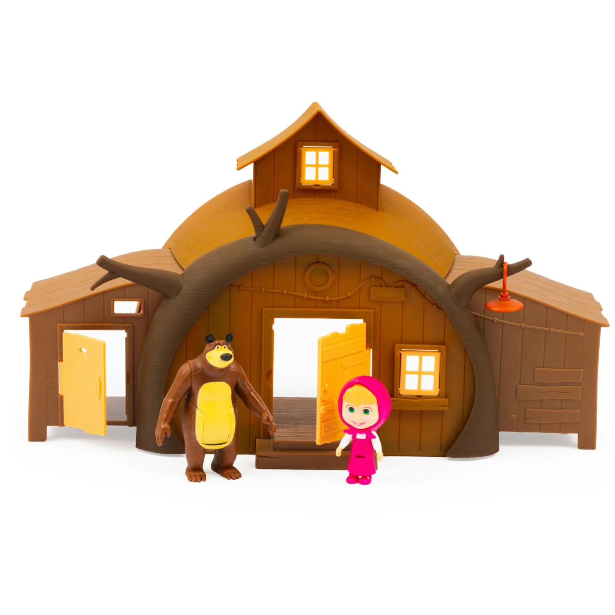MASHA & ORSO Playset casa di orso con personaggi masha e orso articolati –> Action Figures