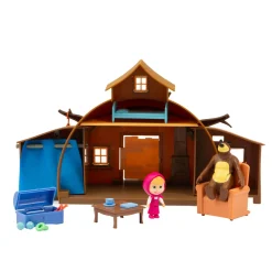 MASHA & ORSO Playset casa di orso con personaggi masha e orso articolati –><noscript><img width=