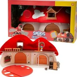 Puffi Playset caserma dei pompieri dei con puffo tontolone esclusivo – gioco interattivo – 3+ anni> Action Figures