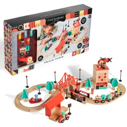 FAO Schwarz Playset trenino con pista e città> Mondi Immaginari