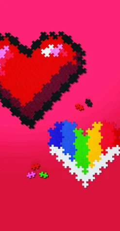 Plus-Plus puzzle hearts 250pcs><noscript><img width=