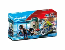 Playmobil Poliziotto in moto e ladro> Mondi Immaginari