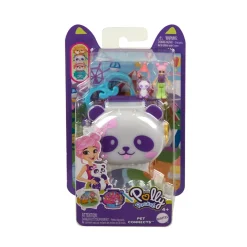 Polly Pocket – cofanetto animaletto assortito, set apribile a forma di animale con 2 cuccioli e tanti accessori inclusi><noscript><img width=