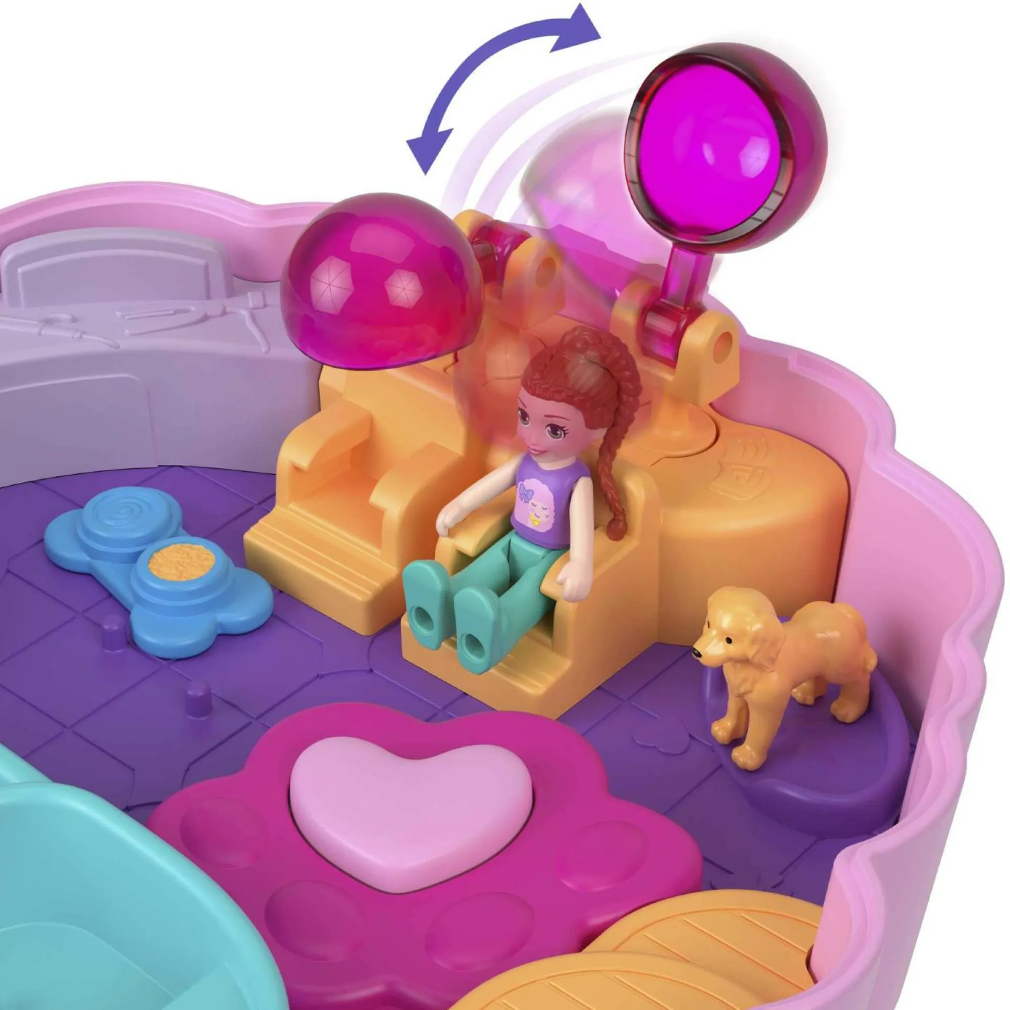 Polly Pocket cofanetto barboncino toeletta glamour> Mini Dolls