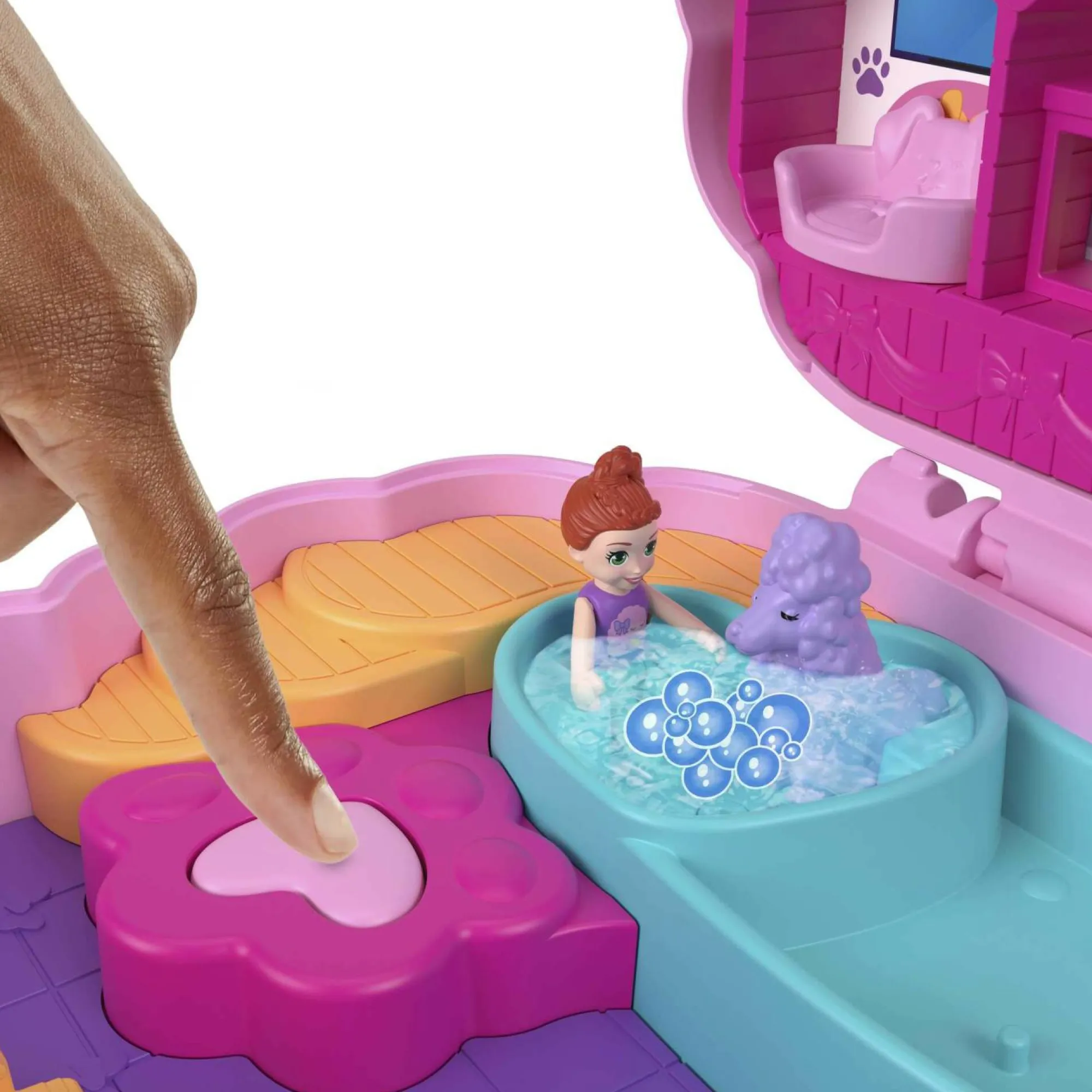 Polly Pocket cofanetto barboncino toeletta glamour> Mini Dolls