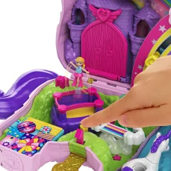 Polly Pocket - unicorno magiche sorprese playset con micro bambole polly e lila e tanti accessori><noscript><img width=