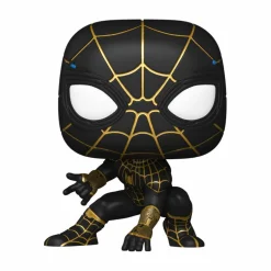Funko Pop marvel: spider-man – no way home – spider-man (tuta nera e oro)> Funko Da Collezione|Action Figures