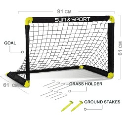 SUN&SPORT Porta calcio pieghevole><noscript><img width=