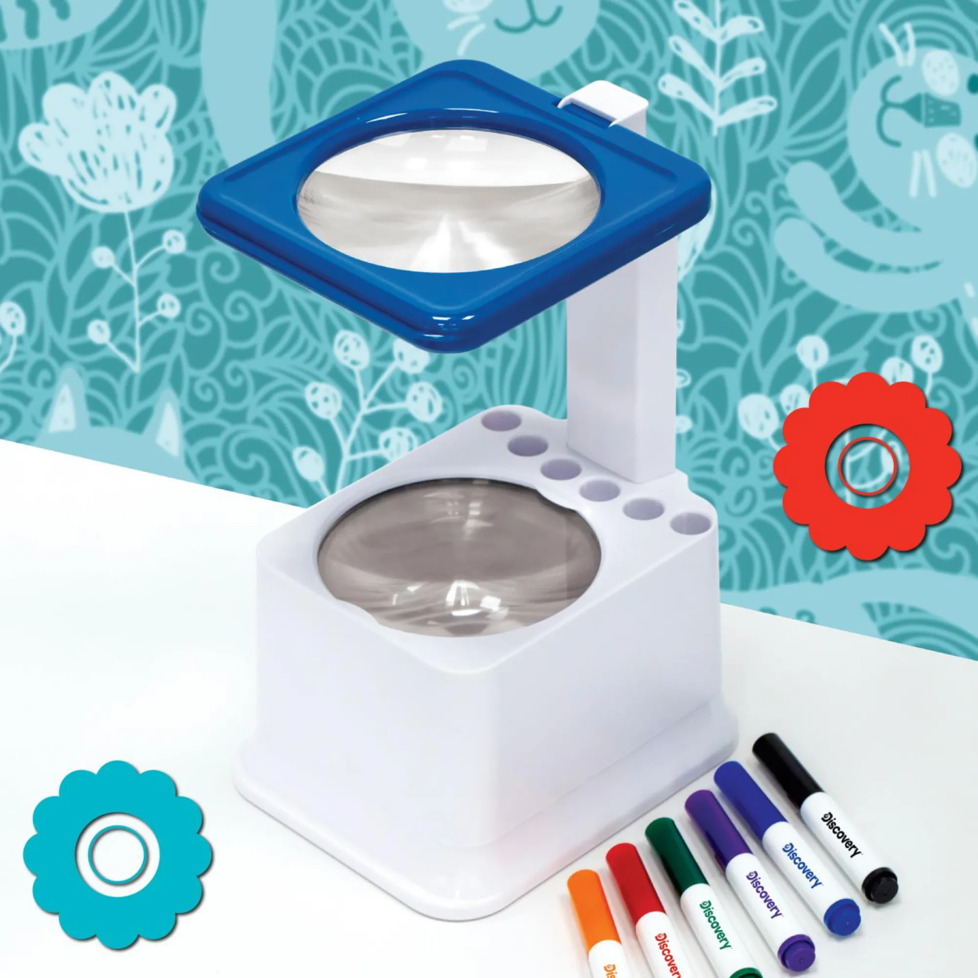 Discovery Toys Proiettore per disegni giocattolo con 6 pennarelli colorati> Kit Artistici E Pittura