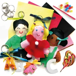 HEADU Pupazzetti di stoffa. tutti da creare, tutti da appendere!> Kit Artistici E Pittura