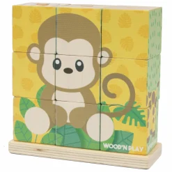 WOOD 'N' PLAY Puzzle a cubi><noscript><img width=