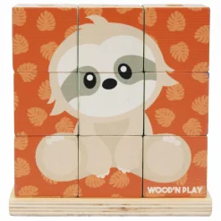 WOOD 'N' PLAY Puzzle a cubi><noscript><img width=