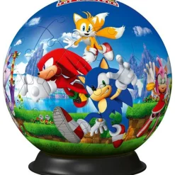 Sonic Puzzle 3d – puzzle-ball the hedgehog – 72 pezzi – diametro 12,9 cm – bambini 6+ anni – ravensburger> Puzzle 3D