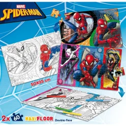 LISCIANI Puzzle df maxi floor 2×60 spider-man – doppio puzzle d’azione con il supereroe marvel> Puzzle Per Bambini