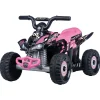 SUN&SPORT Quad elettrico 6v per bambini con batteria al litio – grandi ruote e guida realistica, velocità fino a 2,7 km/h – rosa> Cavalcabili Elettrici