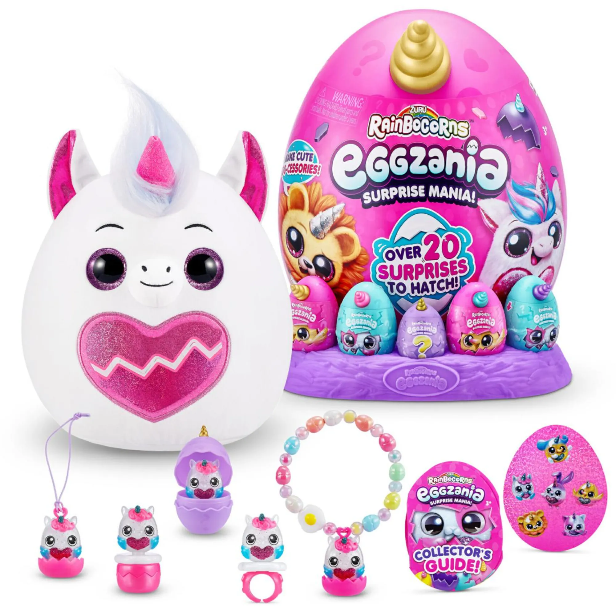Rainbocorns – eggzania surprise plush mania di zuru> Peluche Tradizionali