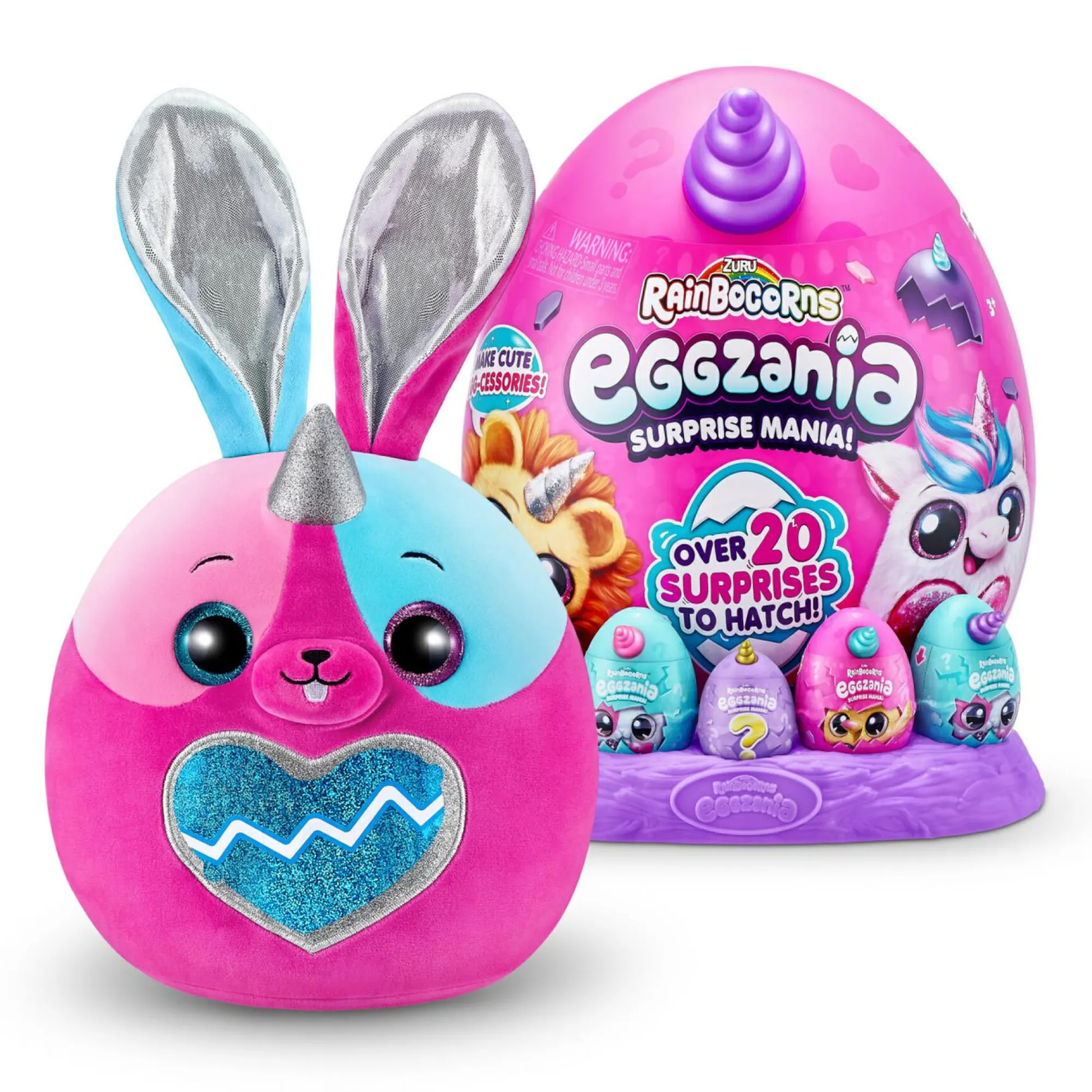 Rainbocorns – eggzania surprise plush mania di zuru> Peluche Tradizionali
