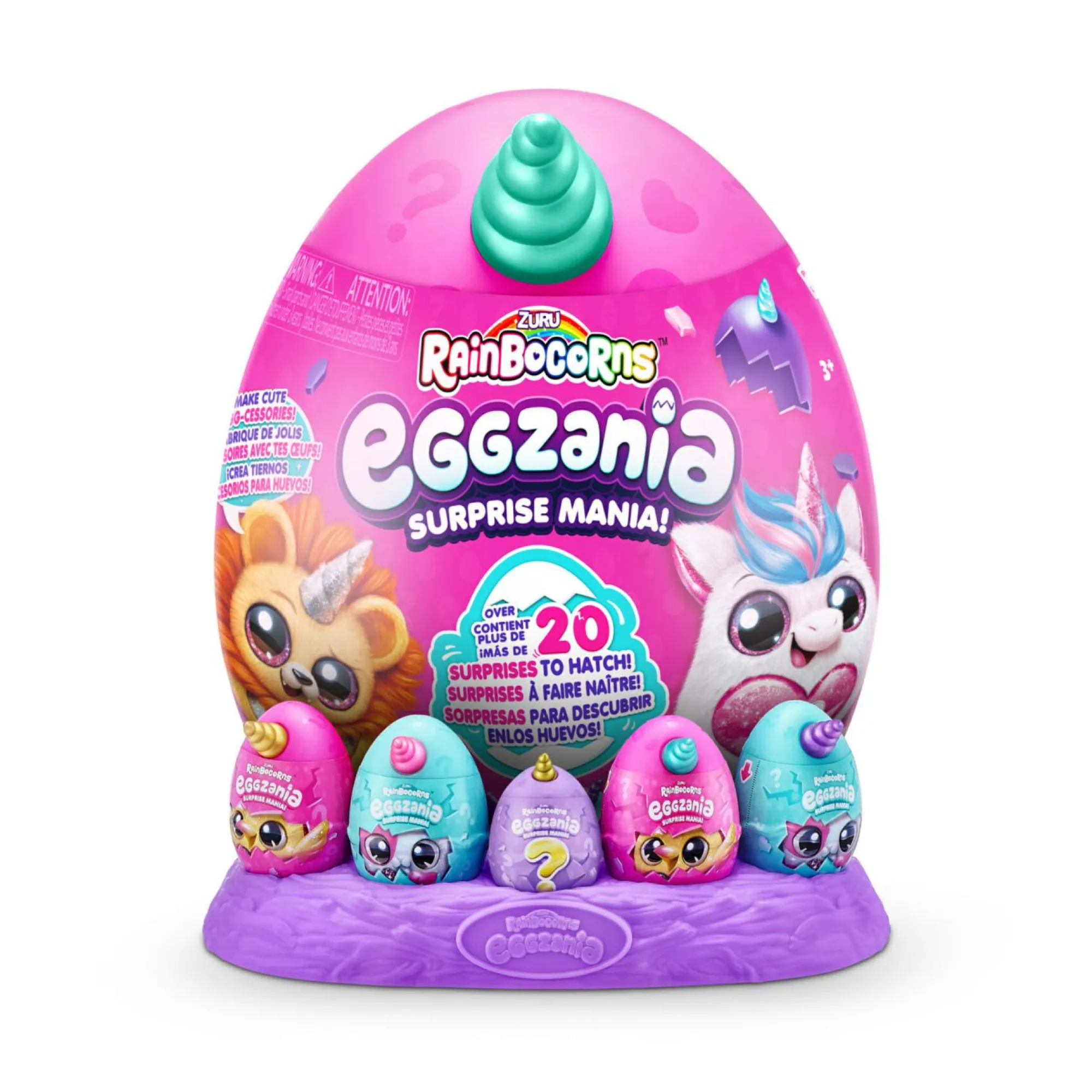 Rainbocorns – eggzania surprise plush mania di zuru> Peluche Tradizionali