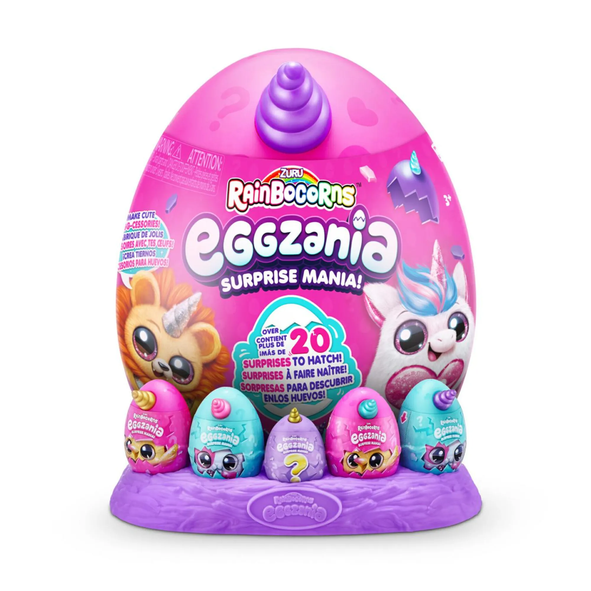 Rainbocorns – eggzania surprise plush mania di zuru> Peluche Tradizionali