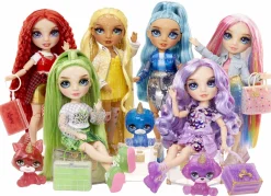 Rainbow High fashion doll con slime  & cucciolo – skyler (blu) – bambola scintillante da 28 cm con slime, animale magico e accessori alla moda> Fashion Dolls