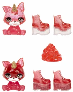 Rainbow High fashion doll con slime  & cucciolo – ruby (rosso) – bambola scintillante da 28 cm con slime, animale magico e accessori alla moda> Fashion Dolls