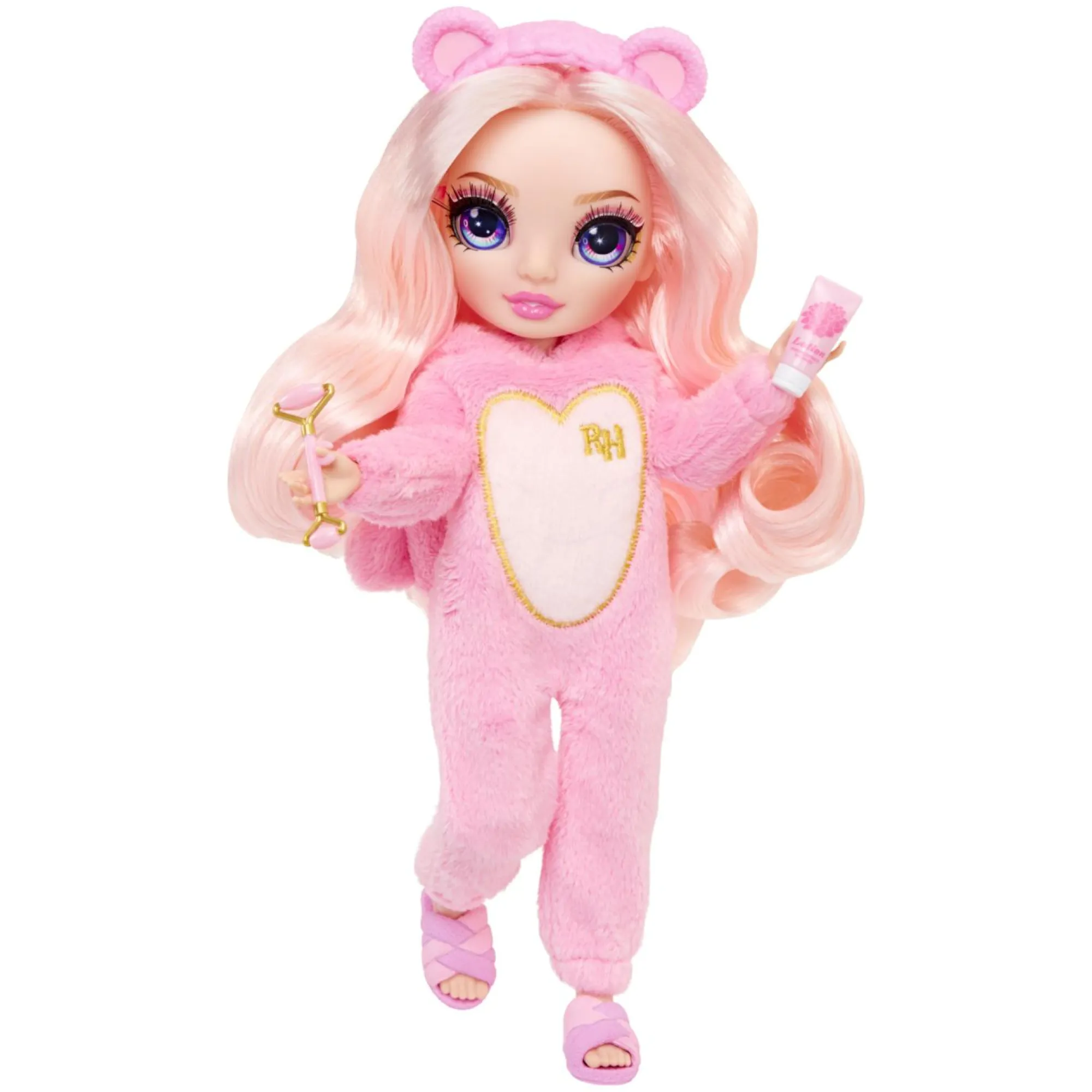 Rainbow High junior high pj party – bella parker – bambola snodata da 22 cm con morbida tutina, pantofole e accessori da gioco> Fashion Dolls