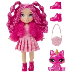 Rainbow High littles – bambola fashion piccola e snodabile – 3 bambole assortite alte 14 cm con borsa e unicorno magico e accessori fashion><noscript><img width=