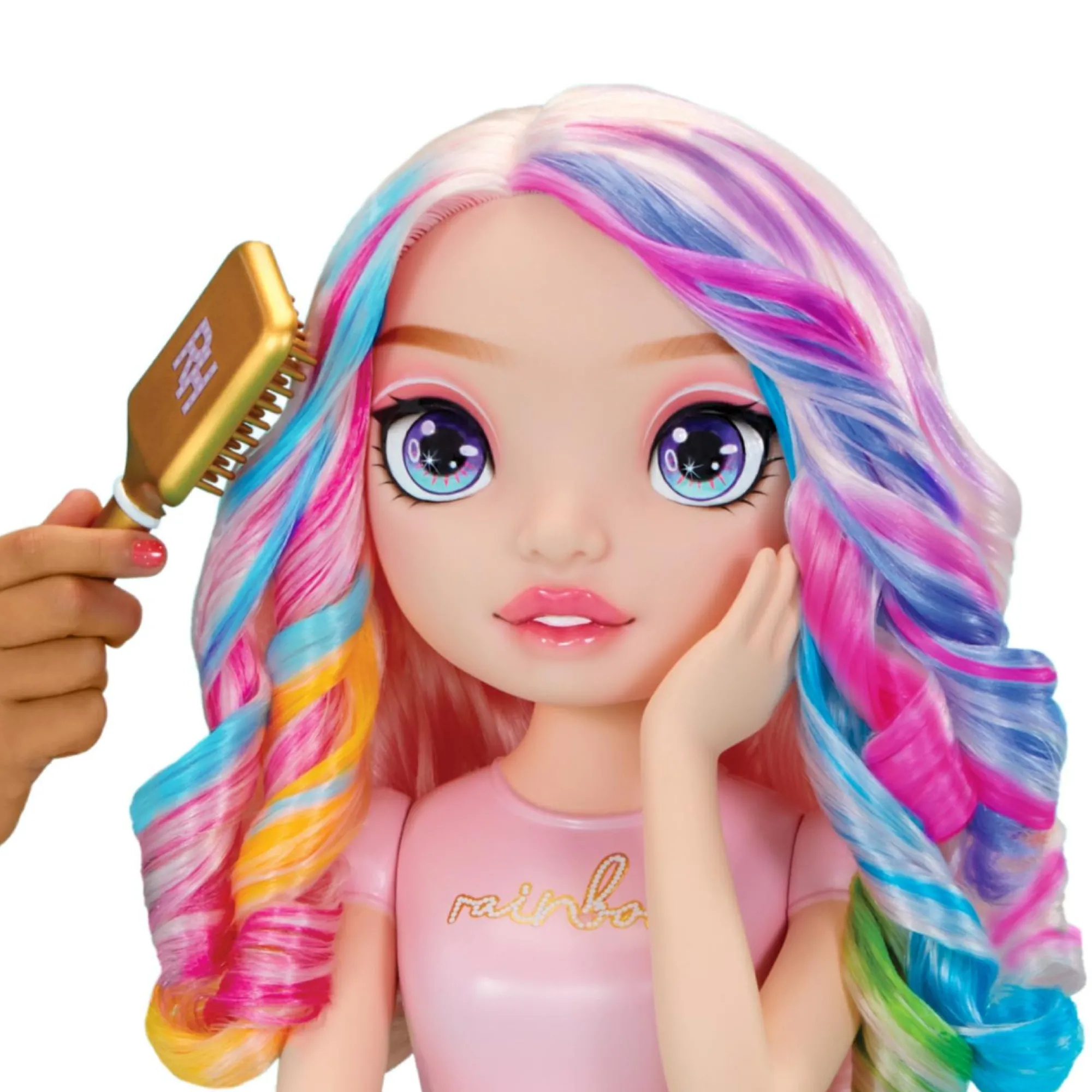 Rainbow High styling head – bella! set gioco 4-in-1 con creme per capelli lavabili, smalto per unghie e accessori per colorare> Fashion Dolls